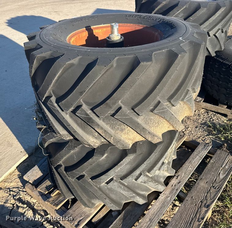 image for item EU6150 (5) skid steer tires and wheels 
