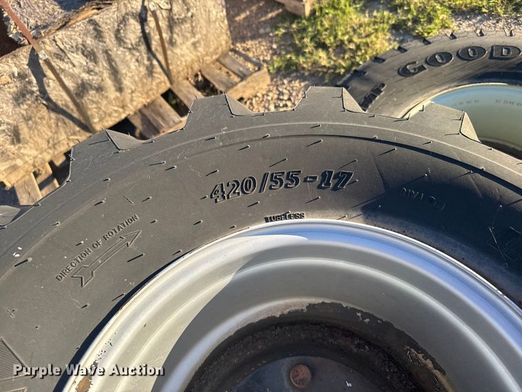 image for item EU6150 (5) skid steer tires and wheels 