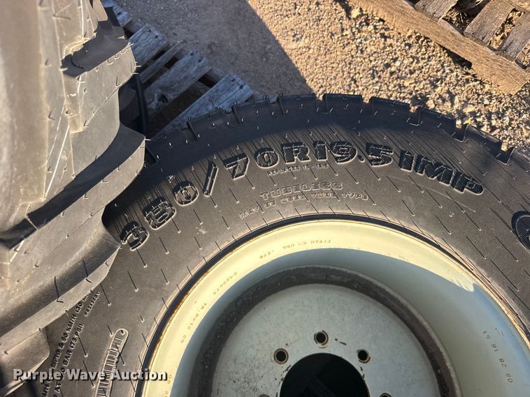 image for item EU6150 (5) skid steer tires and wheels 