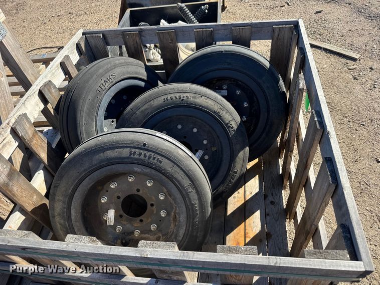 image for item EU6194 (4) 25.5x8x14 tires and wheels