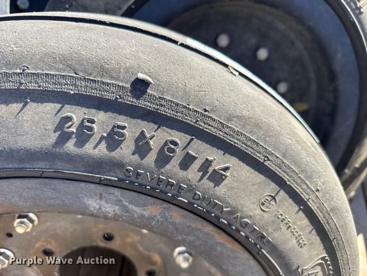 image for item EU6194 (4) 25.5x8x14 tires and wheels