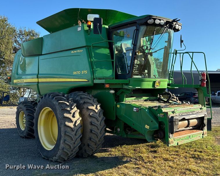 image for item EV3165 John Deere 9670 STS RWA combine
