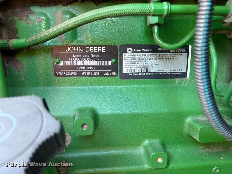 image for item EV3165 John Deere 9670 STS RWA combine