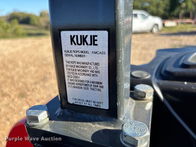 image for item EV3190 Branson 5835R MFWD tractor