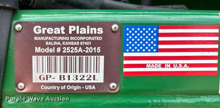 image for item EV3195 Great Plains 2525A grain drill