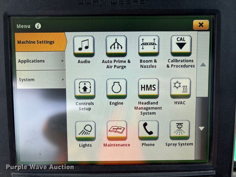 image for item YA1165 2018 John Deere R4038 sprayer