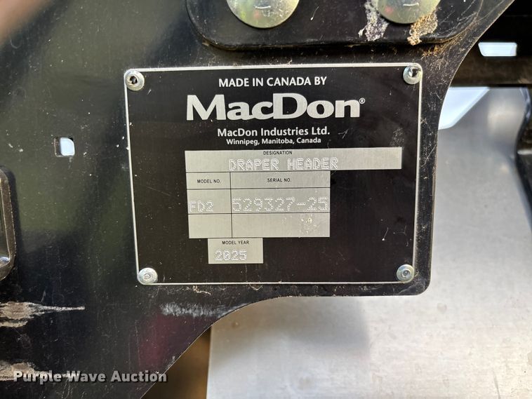 image for item YA1251 2025 Macdon FD250 flex draper head