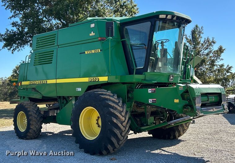 image for item YA1346 1999 John Deere 9510 Maximizer RWA combine