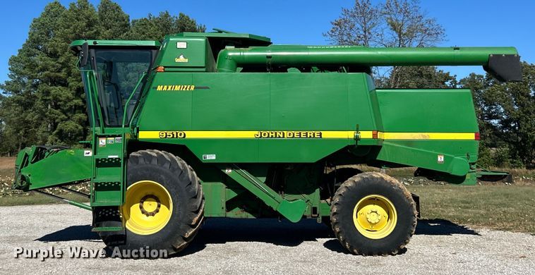image for item YA1346 1999 John Deere 9510 Maximizer RWA combine