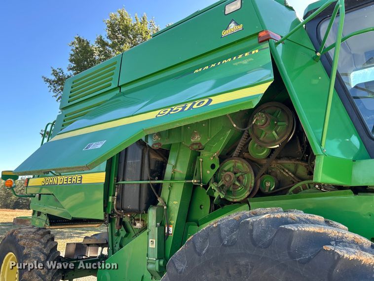 image for item YA1346 1999 John Deere 9510 Maximizer RWA combine