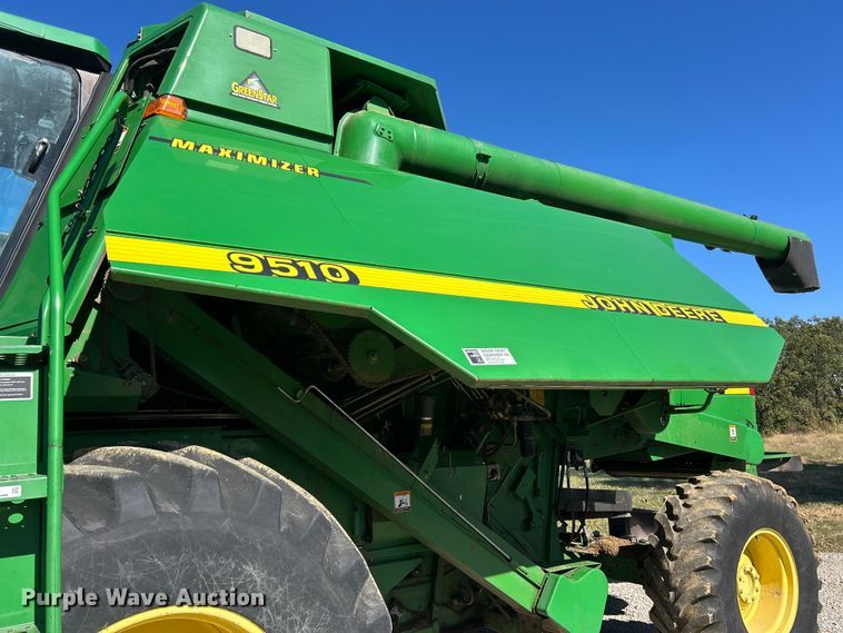 image for item YA1346 1999 John Deere 9510 Maximizer RWA combine
