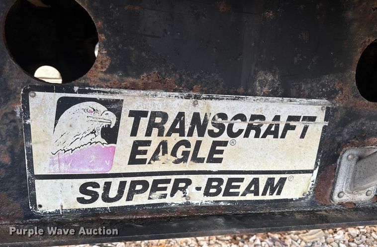image for item DO2273 2000 Transcraft Eagle W2 flatbed trailer