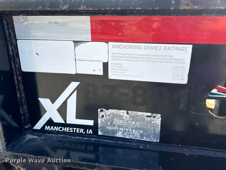 image for item DO2379 2018 XL Specialized Trailers  XL120HDG lowboy equipment trailer