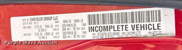 image for item DO2392 2012 Dodge Ram 5500 rollback truck