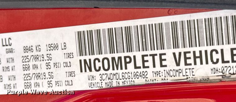 image for item DO2392 2012 Dodge Ram 5500 rollback truck