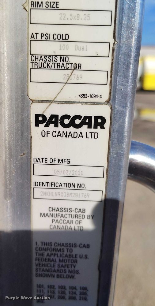 image for item DP5100 2011 Kenworth T370 truck cab and chassis