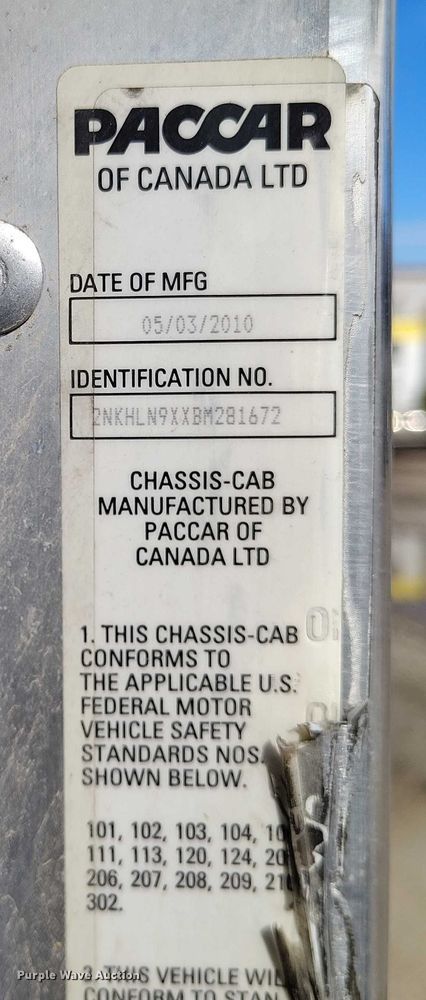 image for item DP5101 2011 Kenworth T370 truck cab and chassis