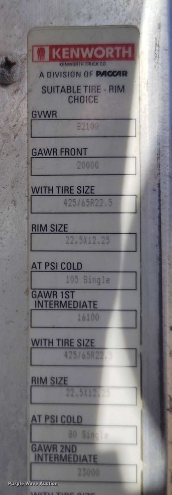 image for item DP5107 2011 Kenworth T800 fuel / lube truck