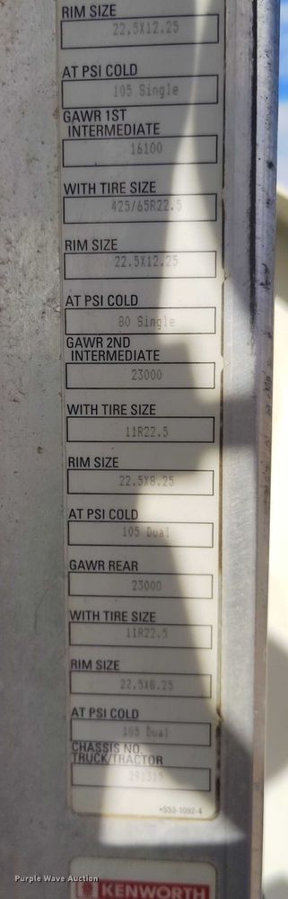 image for item DP5107 2011 Kenworth T800 fuel / lube truck