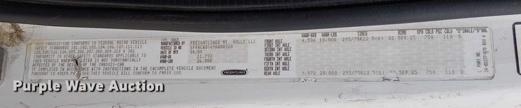 image for item DU3600 2009 Freightliner  Business Class M2 box truck