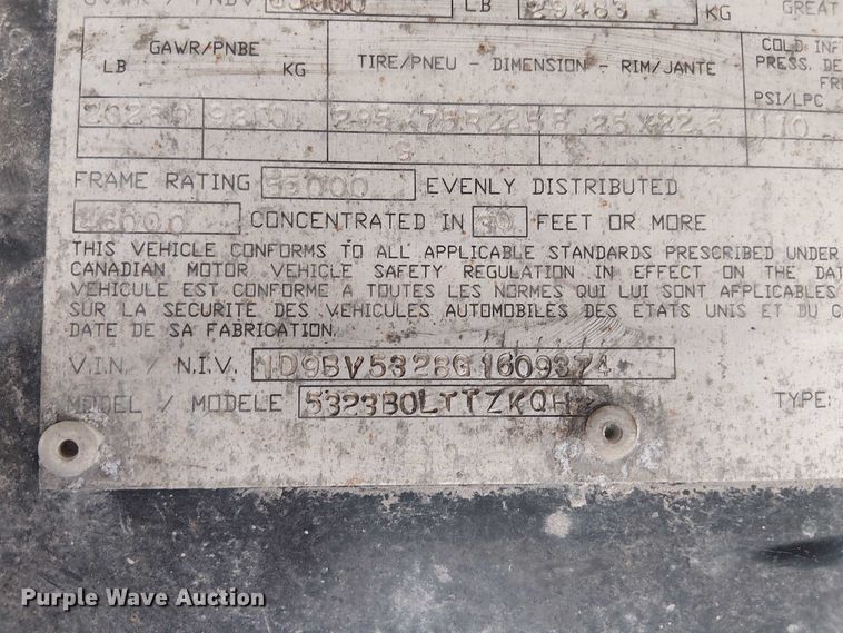 image for item DU3632 2016 Doonan flatbed trailer