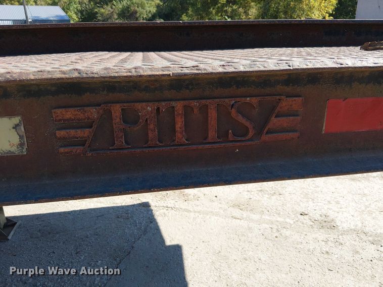 image for item DU3647 2003 Lowboy drop deck equipment trailer