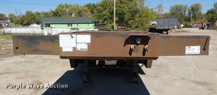 image for item DU3647 2003 Lowboy drop deck equipment trailer
