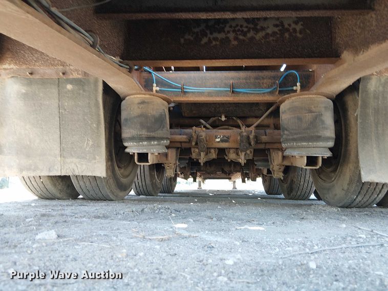 image for item DU3647 2003 Lowboy drop deck equipment trailer