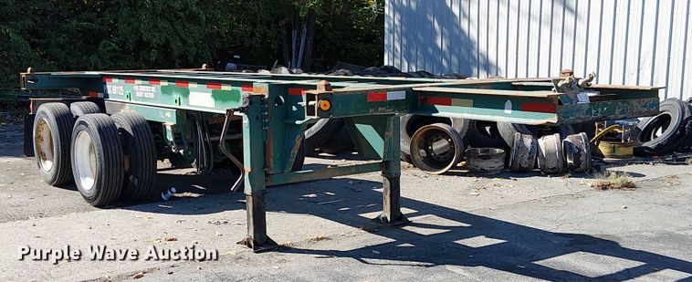 image for item DU3653 2002 Chassis King container trailer