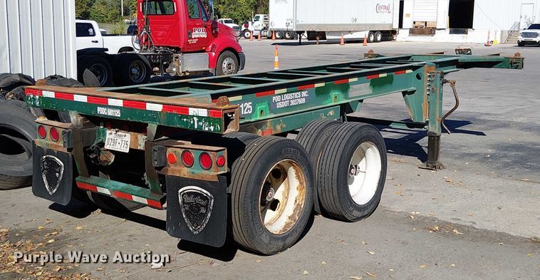 image for item DU3653 2002 Chassis King container trailer