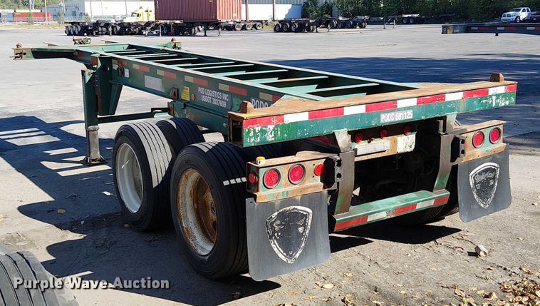image for item DU3653 2002 Chassis King container trailer