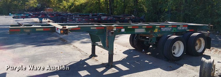 image for item DU3653 2002 Chassis King container trailer