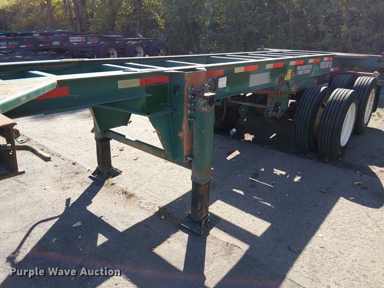 image for item DU3653 2002 Chassis King container trailer