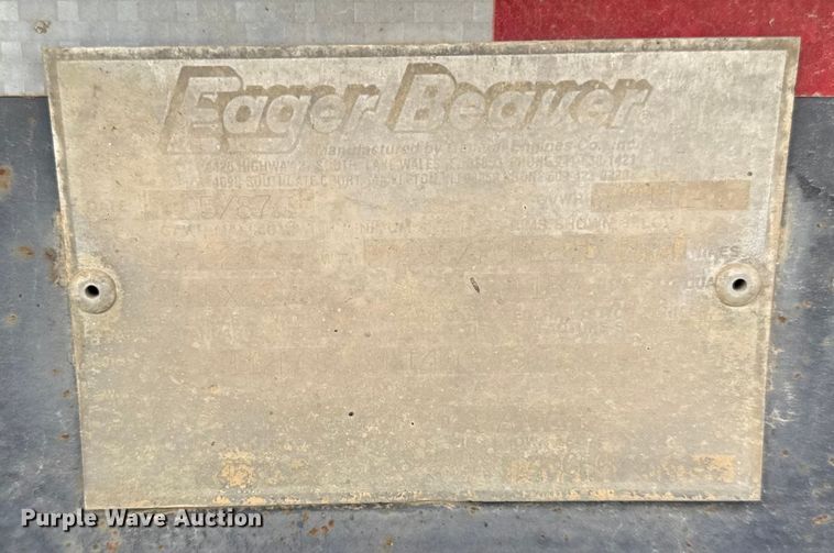 image for item DY8258 1987 Eager Beaver 40GHG/S lowboy equipment trailer
