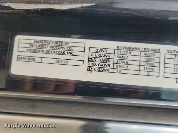 image for item DZ6718 2005 Peterbilt 387 semi truck