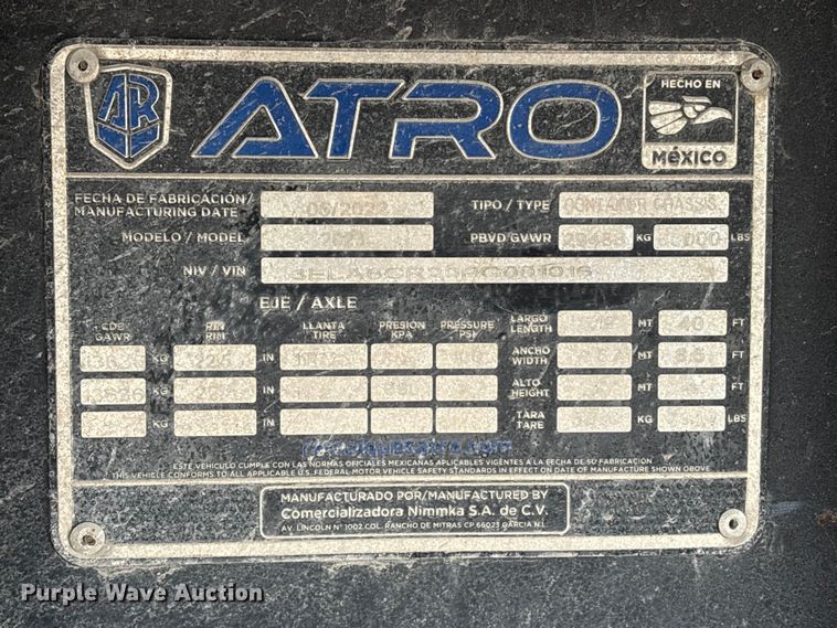 image for item EA7009 2023 Atro 2023 container trailer