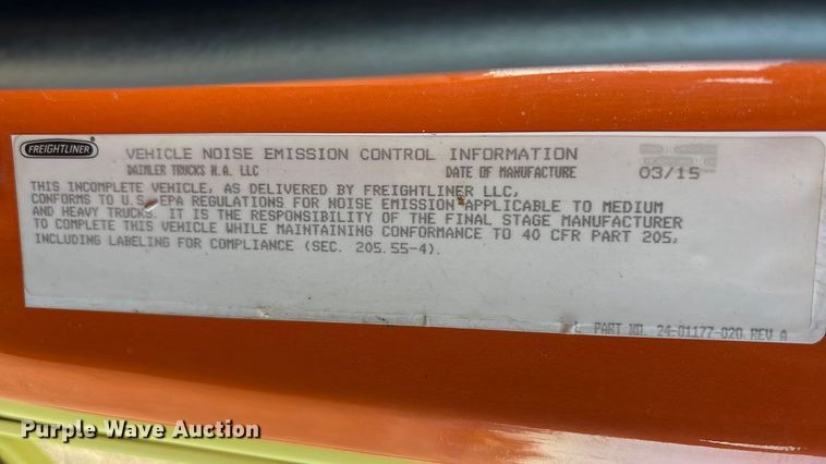 image for item EA7577 2016 Freightliner Business Class M2 flatbed truck