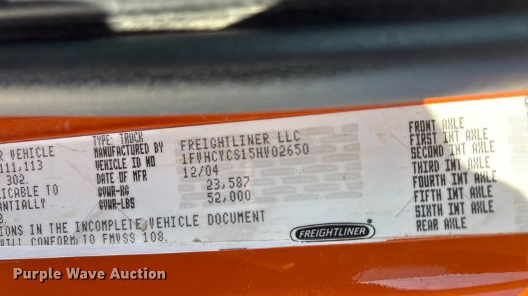 image for item EA7584 2005 Freightliner Business Class M2  flatbed truck