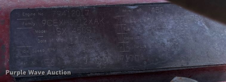 image for item EC3598 2009 Peterbilt 389 semi truck