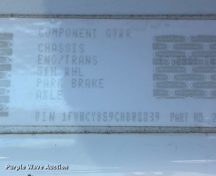 image for item EC8075 2012 Freightliner M2 Class flatbed truck