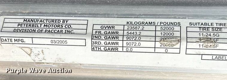 image for item ED2290 2006 Peterbilt 379 semi truck