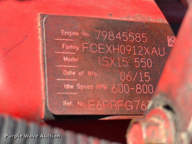 image for item ED5958 2016 Peterbilt 389 semi truck