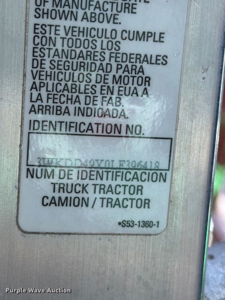 image for item ED5959 2020 Kenworth T800 semi truck