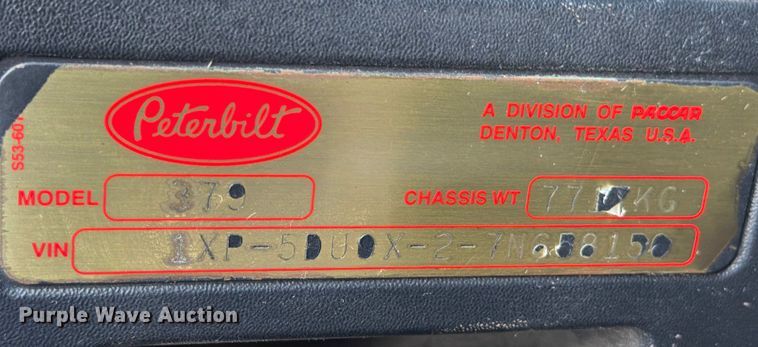 image for item ED5960 2007 Peterbilt 379 semi truck