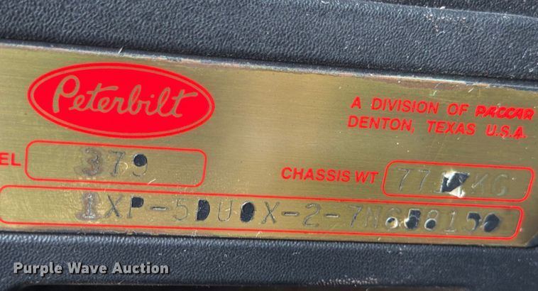 image for item ED5960 2007 Peterbilt 379 semi truck