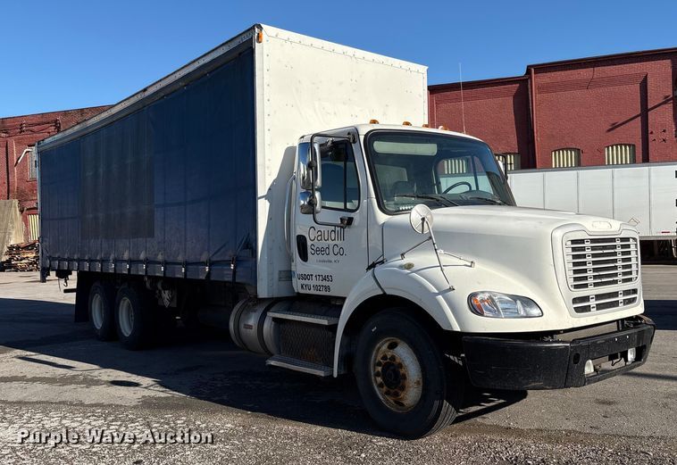 image for item EM6106 2014 Freightliner M2 112 side curtain box truck  