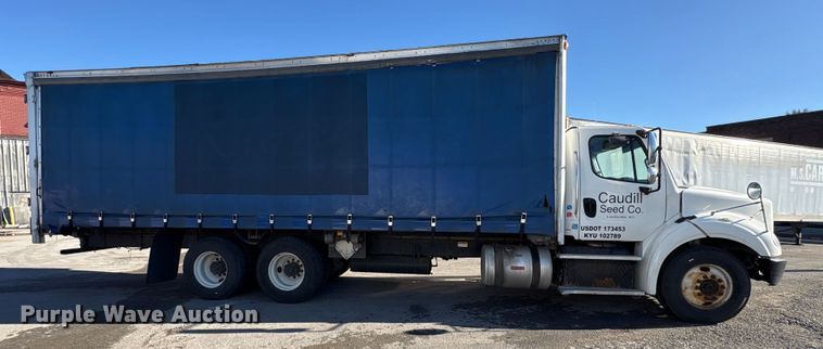 image for item EM6106 2014 Freightliner M2 112 side curtain box truck  