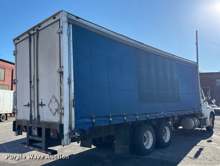image for item EM6106 2014 Freightliner M2 112 side curtain box truck  