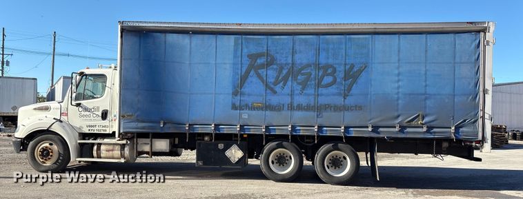 image for item EM6106 2014 Freightliner M2 112 side curtain box truck  