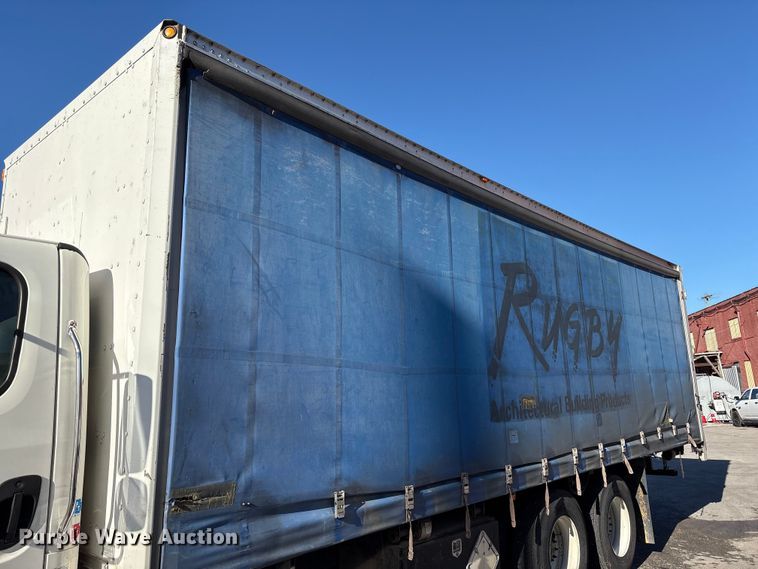 image for item EM6106 2014 Freightliner M2 112 side curtain box truck  